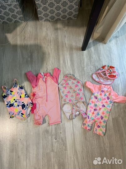 Купальники на девочку 0+ 6м 12м