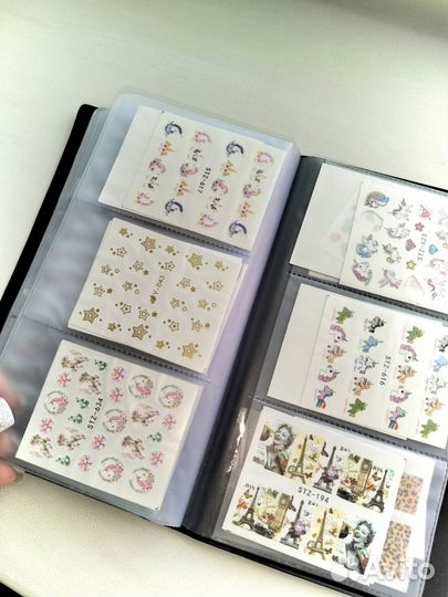 Альбом наклейки для ногтей слайдеры