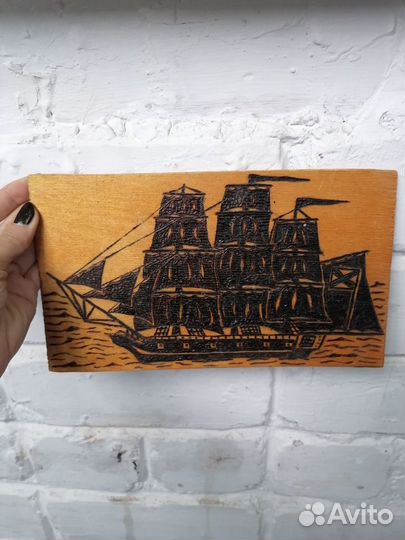 Картина на дереве СССР