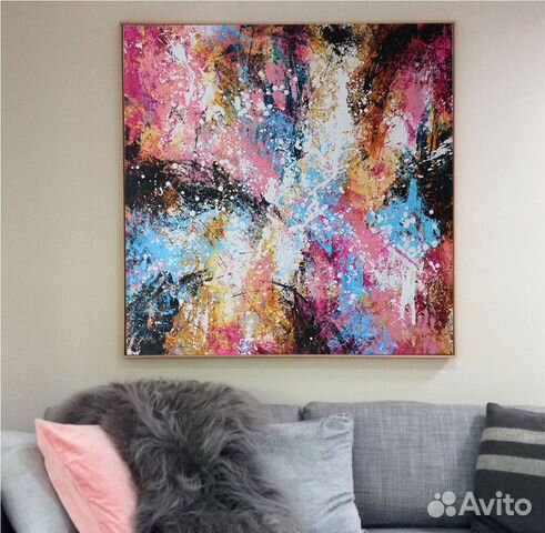 Картина акрилом на холсте