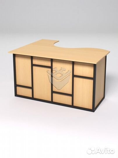 Стол эргономичный офисный сэ-14А (правосторонний)