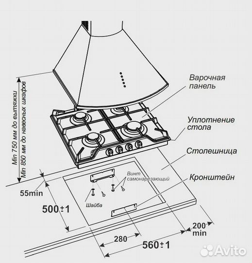 Газовая варочная панель Гефест пвг 1212-02 К3 Нова