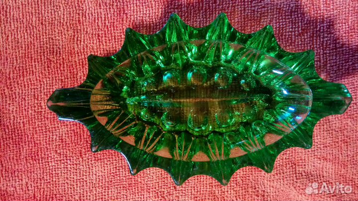 Пепельница цветное стекло СССР