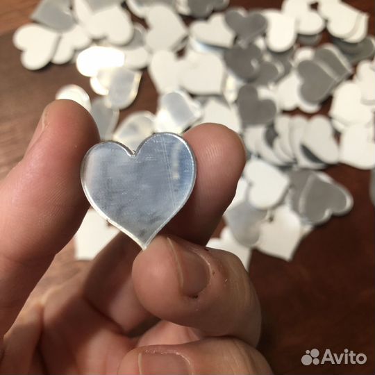 Самоклеющиеся зеркало сердеко мини