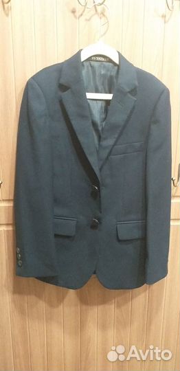 Пиджак школьный синий на мальчика 128-134