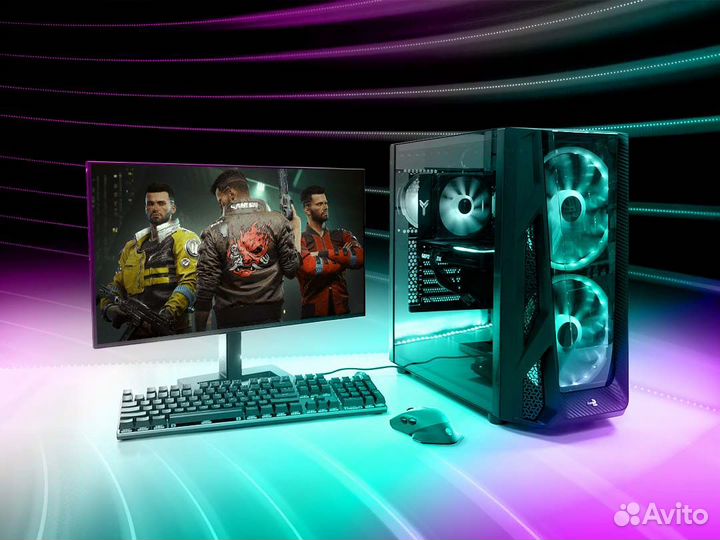 Игровой компьютер Intel Core i3-12100F / RX 6600