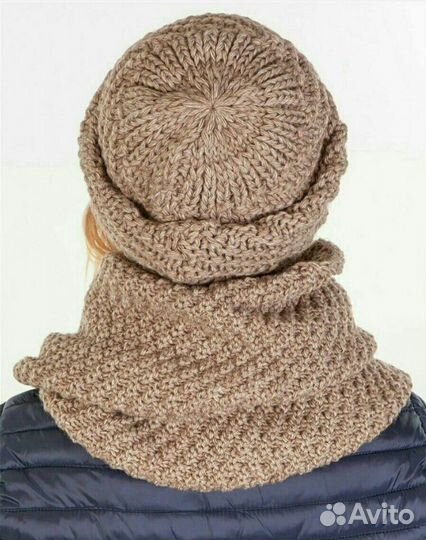 Комплект шапка+снуд