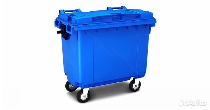 Бак мусорный пластиковый 660л 0.66-5935