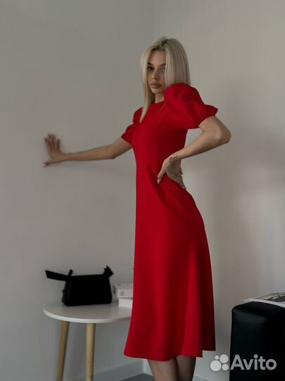 Платье женское миди клеш