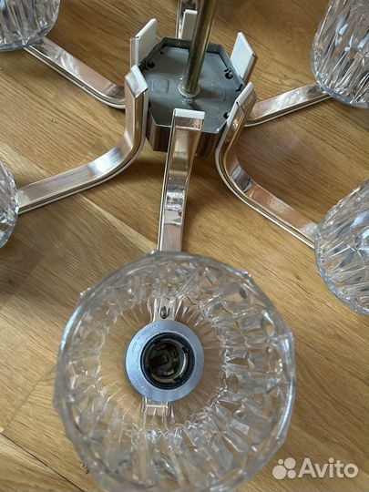 Хрустальная люстра СССР винтажная