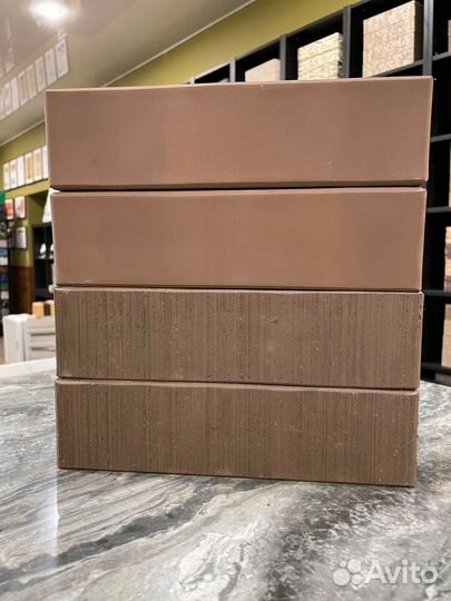 Кирпич лицевой темно-коричневый гладкий Керма