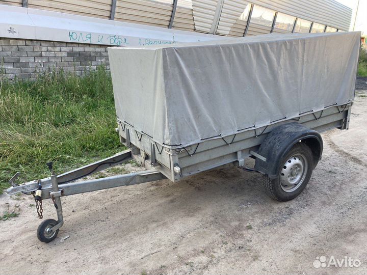 Усиленный оцинкованный прицеп трейлер Прораб