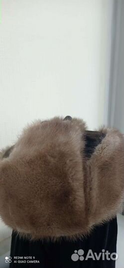 Норковая шапка мужская ушанка