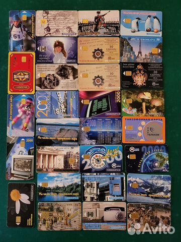 Коллекция телефонных карточек 37 шт (29 неповтор.)