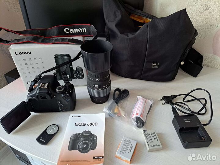 Зеркальный фотоаппарат Canon eos 600D+sigma 70-300