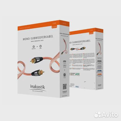 Кабель RCA-RCA Inakustik Star Mono-Sub длина 7,5м