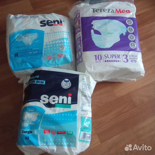 Памперсы для взрослых 2, 3 и 4