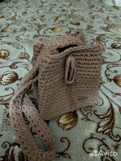 Сумка-торба вязаная ручная работа