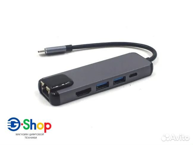 Концентратор Perfeo Type-C USB 3.0/Type-C/Hdmi/SD