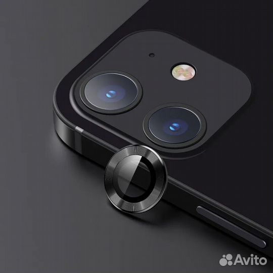 Защитное стекло камеры iPhone 11 / 12 / 12 Mini бл