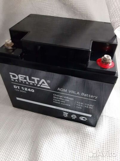 Аккумулятор delta DT 1240 12V 40Ah