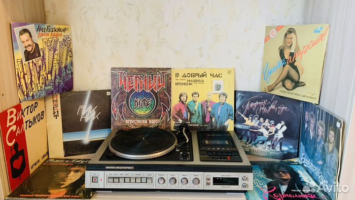 Проигрыватель Вега 119 пластинки редкие
