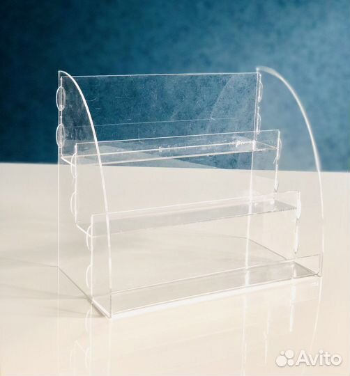 Прозрачная полка подставка для масел, оргстекло