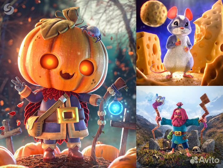 3D Моделирование Визуализация Анимация Мультфильм