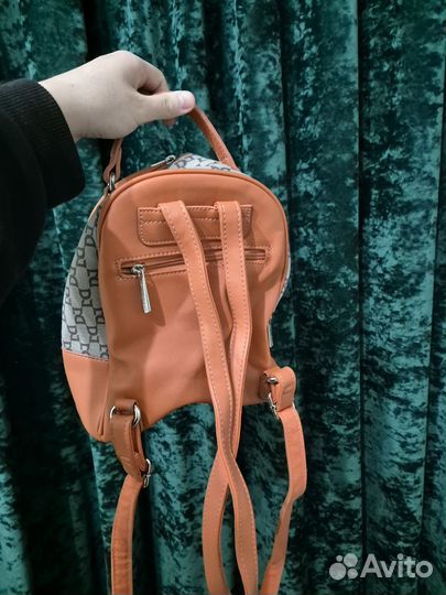 Orange Women's Backpack by David Jones