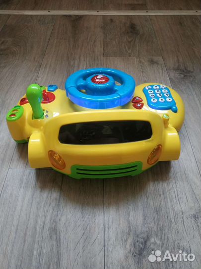 Руль музыкальный развивающий, машинка