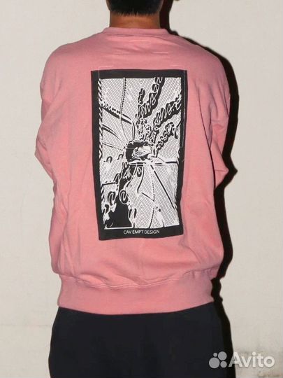 Свитшот Cavempt розовый