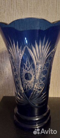 Вазы из цветного хрусталя. СССР