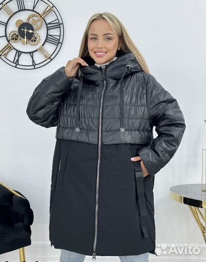 Куртка женская осенняя большие размеры 54,56,58,60