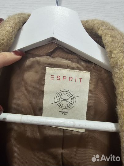 Пальто шерстяное тонкое esprit