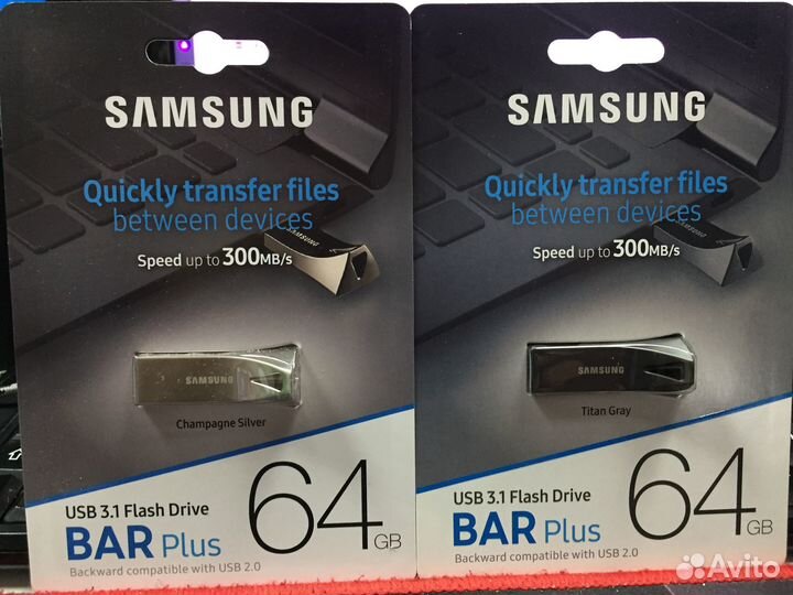 Флешка USB 3.1 64GB Samsung Bar Plus