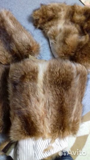Мех енота на отделку