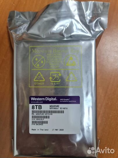 Жесткий диск Western Digital WD Purple 8 тб