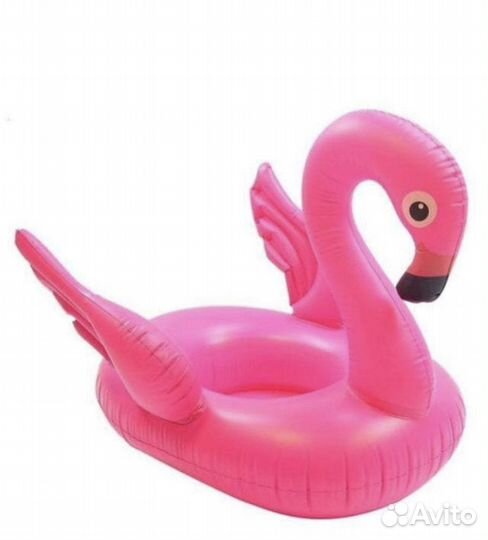 Надувной круг фламинго для малышей новый