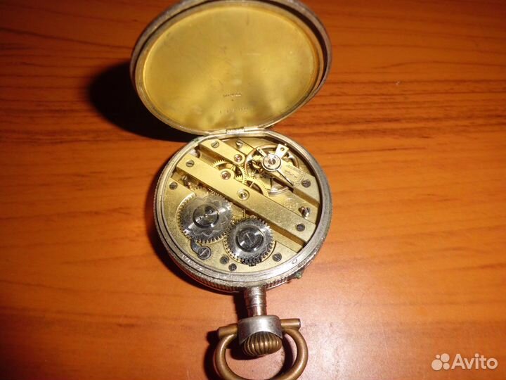 Часы карманные, серебряные cylindre 10 rubis Швейц