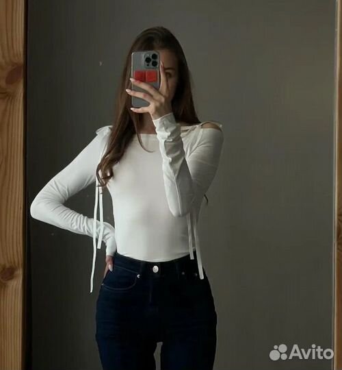 Лонгслив с бантиками