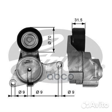 T38397 ролик ремня но Alfa Romeo 159 05-11 T38