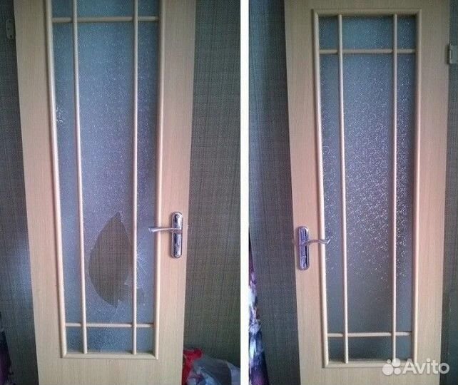 Двери.Замена Стекол