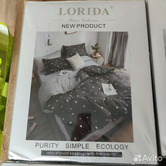 Постельное белье сатин евро