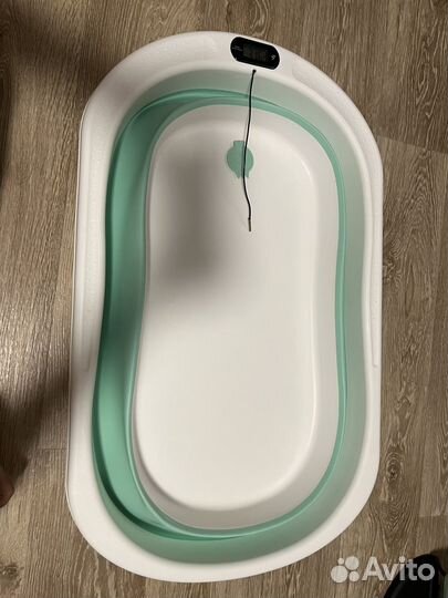 Складная детская ванночка с матрасиком для купания