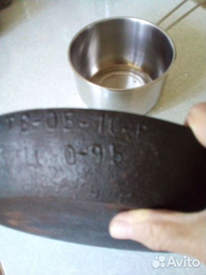 Чугунная сковорода СССР. Новая