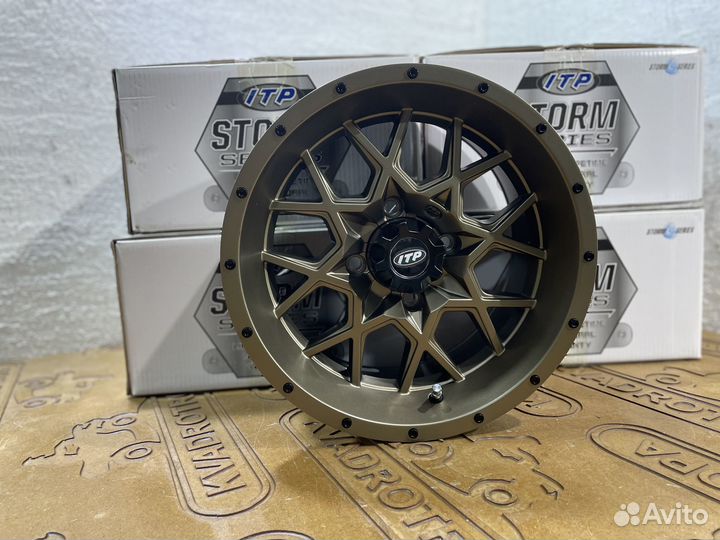 Диски для квадроцикла Polaris ITP hurricane bronze