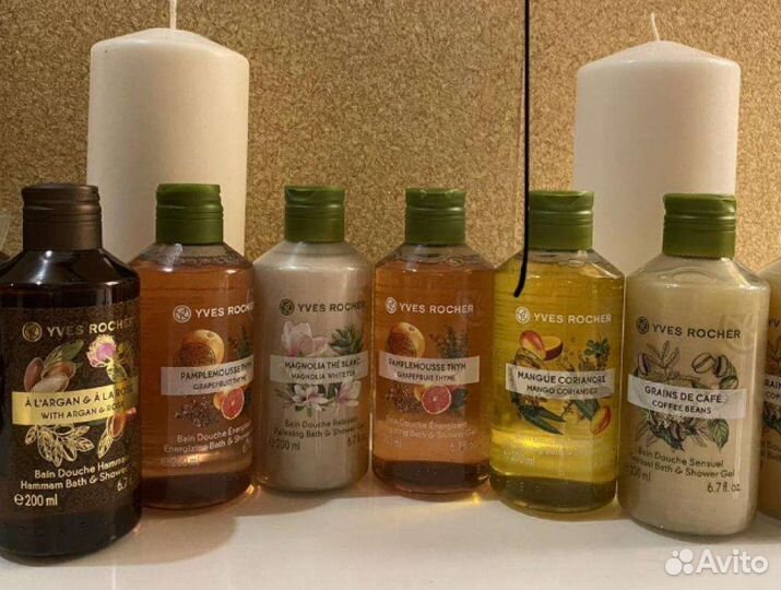 Гели для душа ив Роше Франция