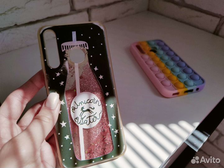 Чехол на Honor 10i поп-ит и переливашка