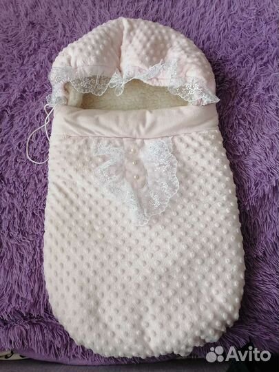 Конверт на выписку зимний для девочки