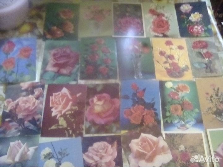 Открытки СССР чистые, новогодние, с 8 Марта